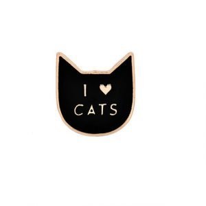 I love cats pin