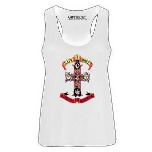 Cats 'n' Roses / white - Tank