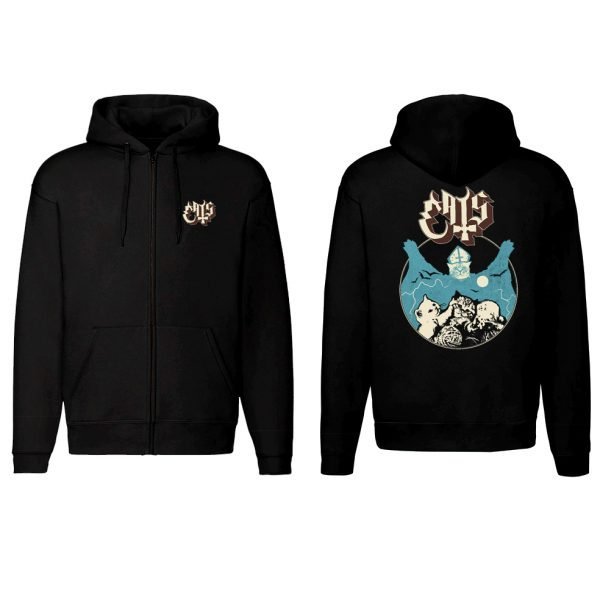 Cats Zip Up Hoodie GOTHICAT GOTH FELINE KVLT