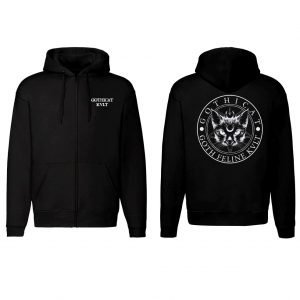 Gothicat "Goth Feline Kvlt" - Zip Up Hoodie